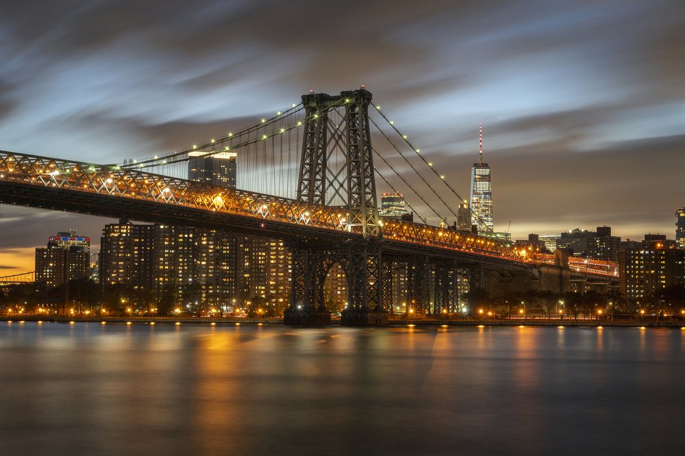 Williamsburg Bridge view, New York, USA