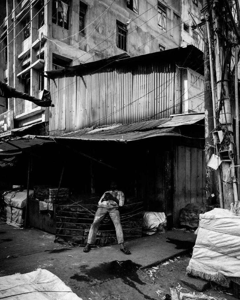 Holi in Black and white