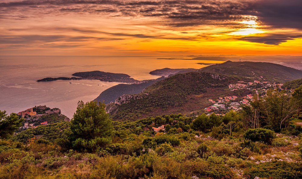 View from Fort de la Revère over the French Riviera