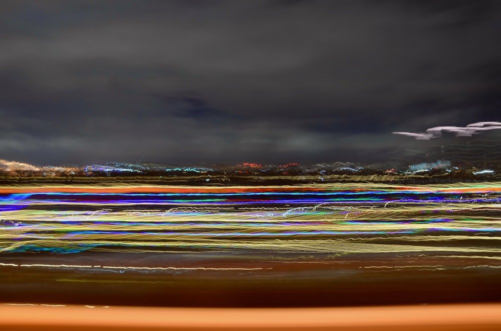 City light by highway