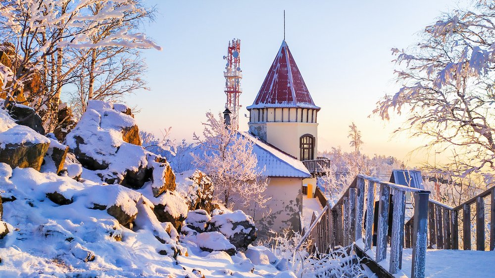 гора Ежовая, закат