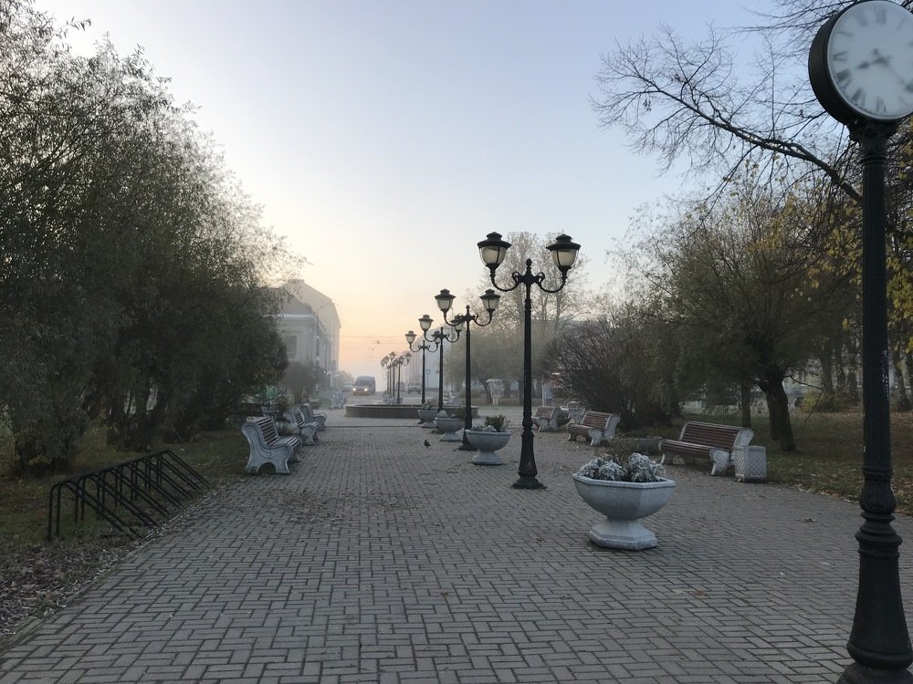 Аллея фонарей. Сортавала.