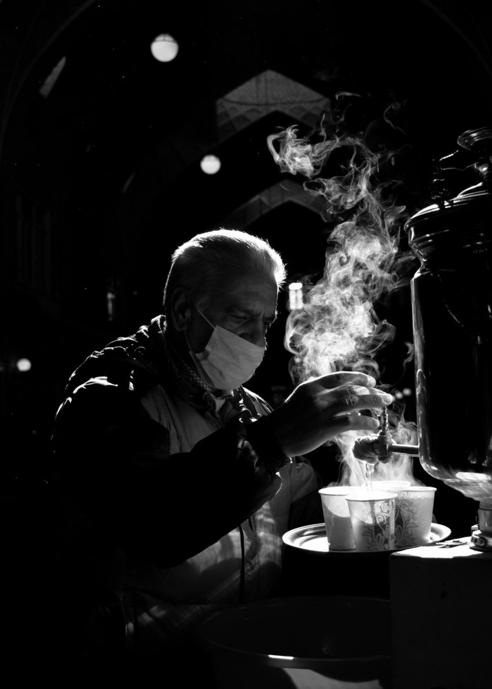 Corona days in Grand bazaar of Tabriz
