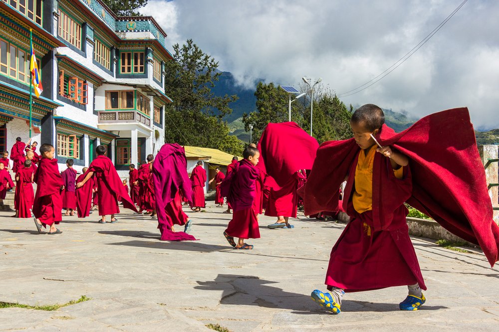 Little Monks playing
