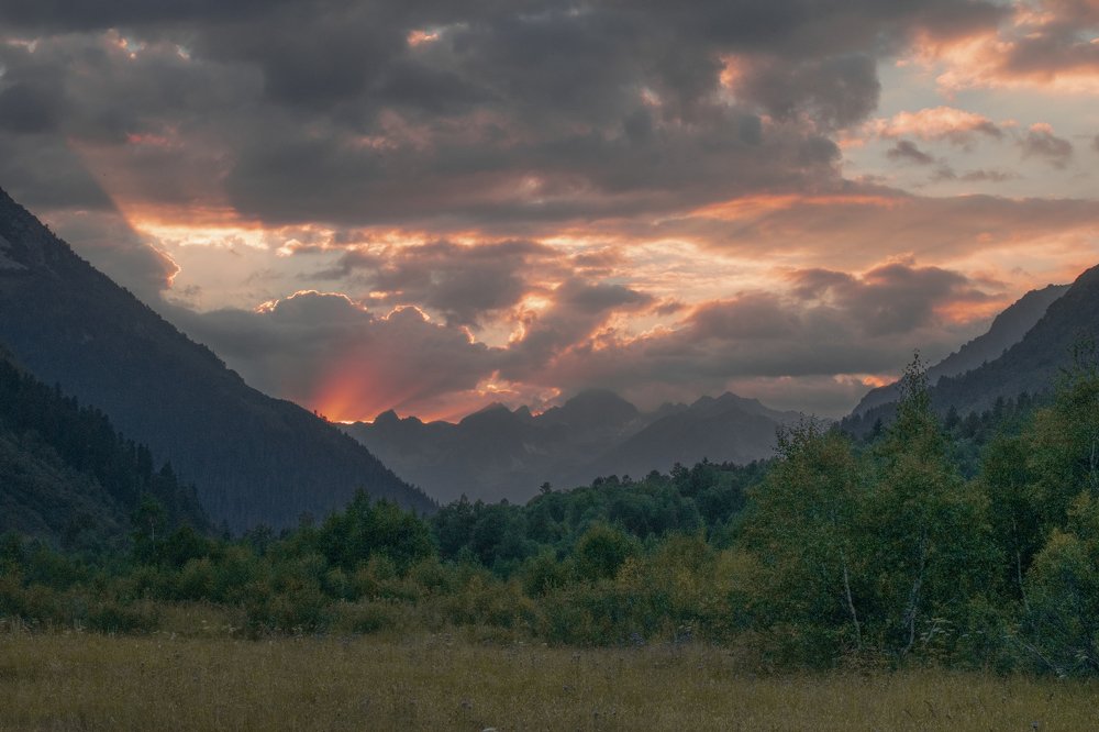 Закат.
