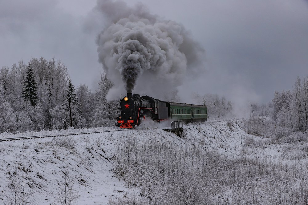 Прибытие паровоза