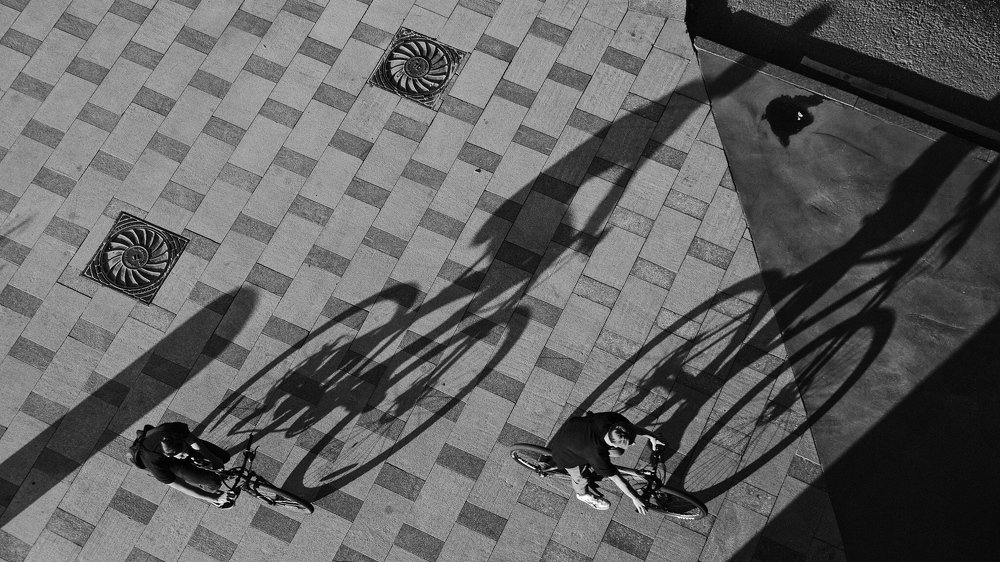 Movement of shadows.