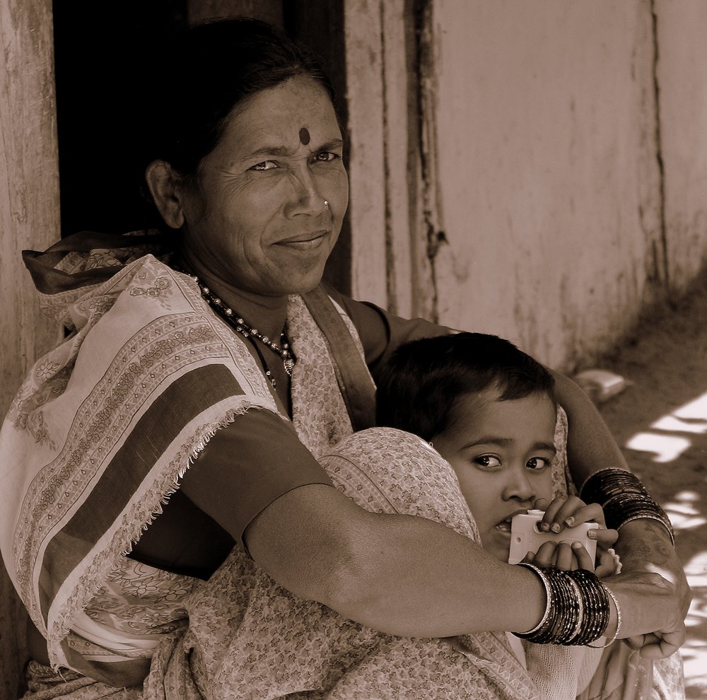 Protective Mother and secure child!