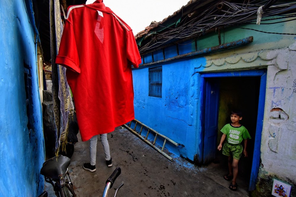 Colourful lanes of Kolkata.