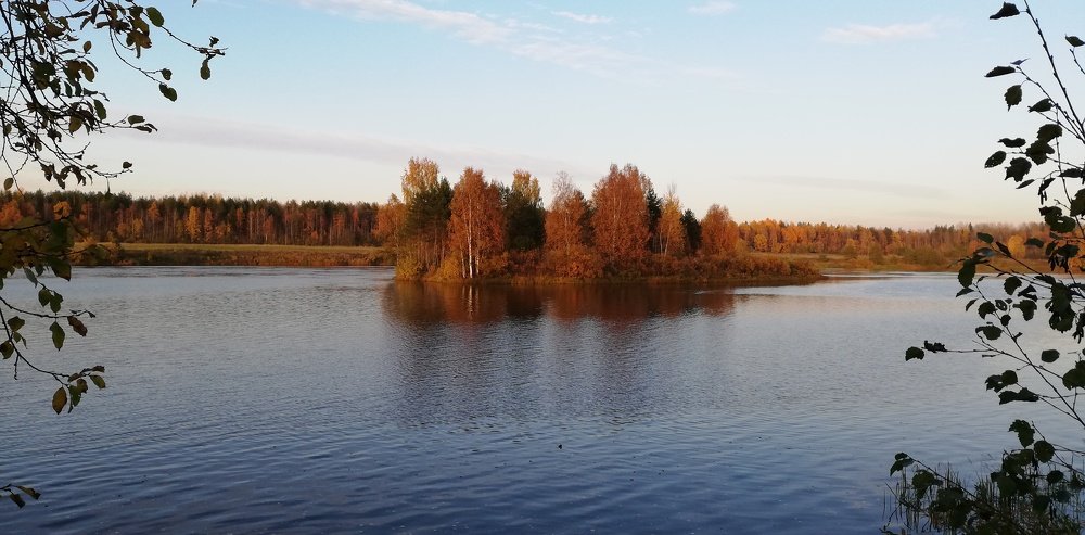 Золотая осень на реке Шуя