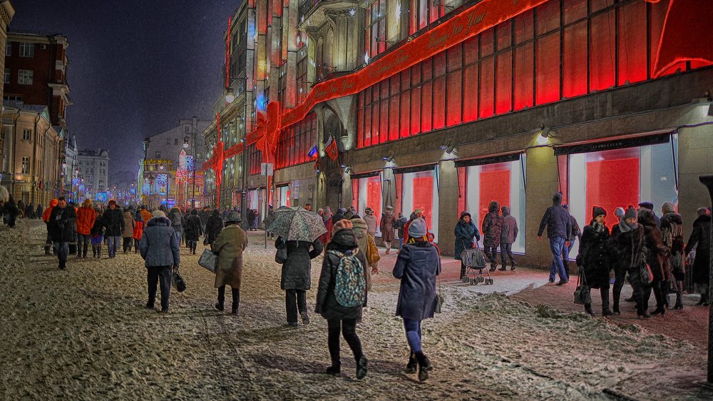 снегопад на Петровке