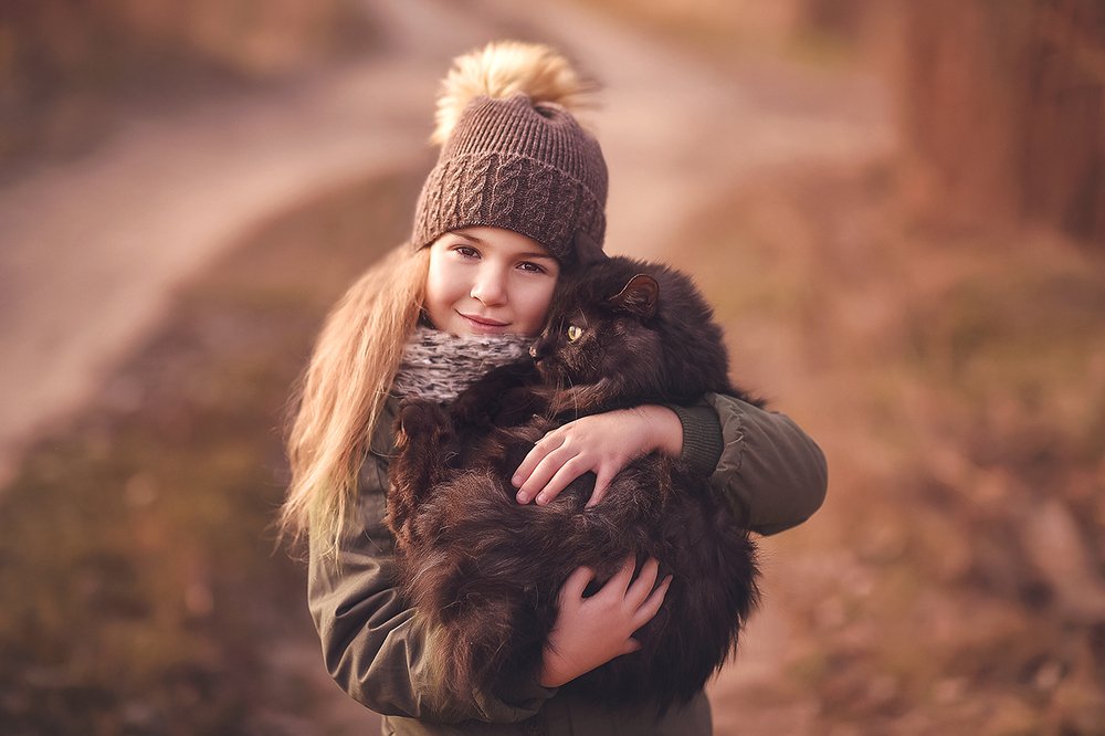 Прогулка с котиком