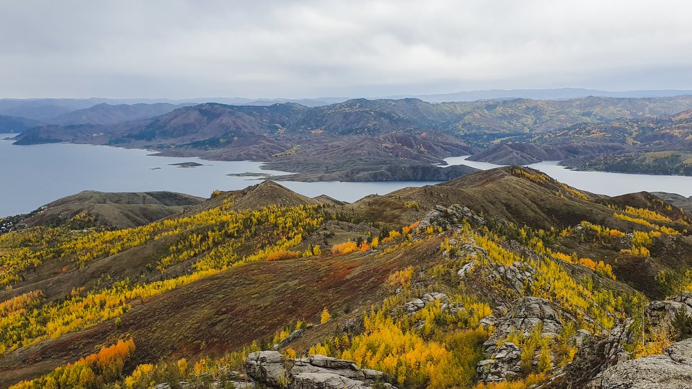 Пейзажи Бухтарминского водохранилища