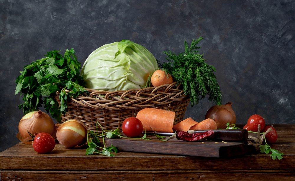 Натюрморт с овощами