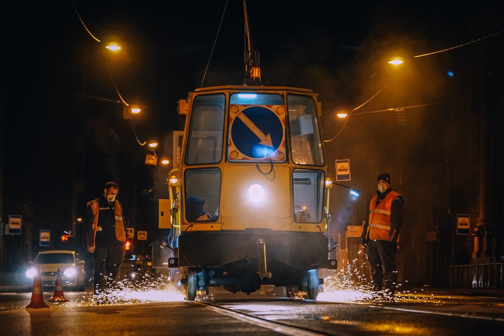 Ночные работы.