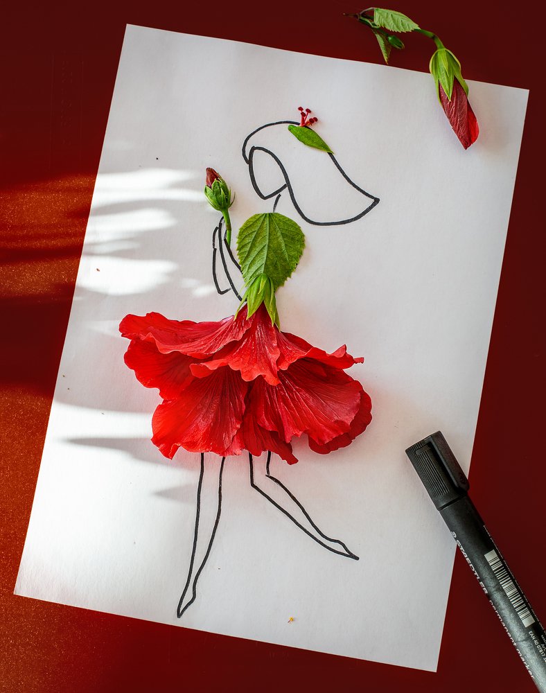 Princess in red skirt