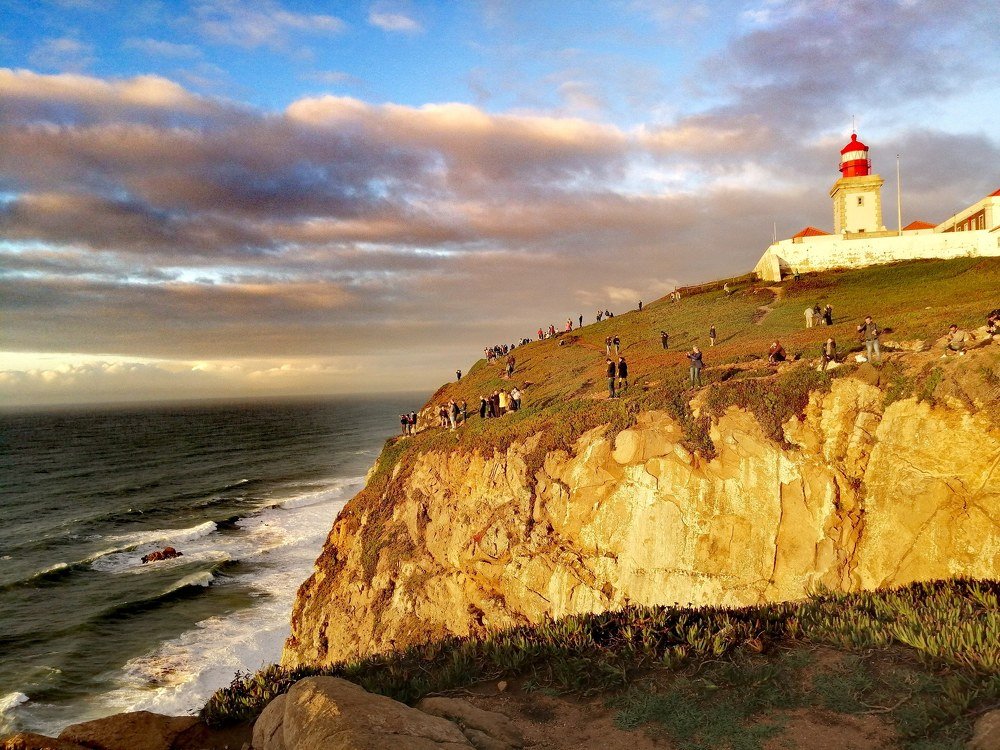 Мыс Рока на закате. Португалия