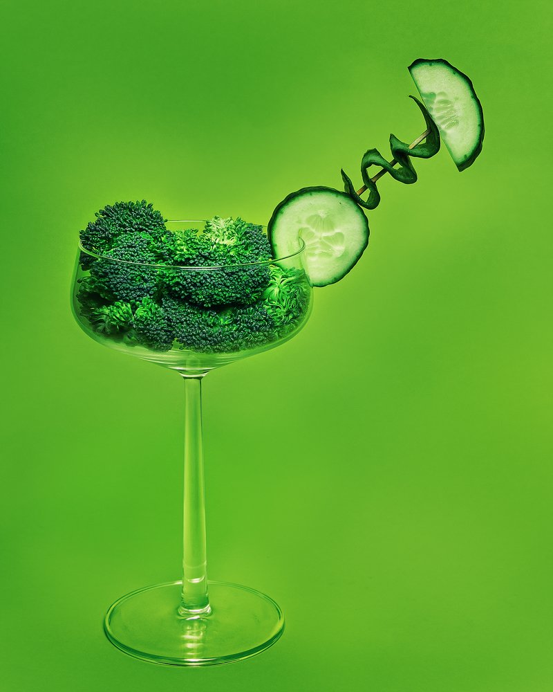 Green still life