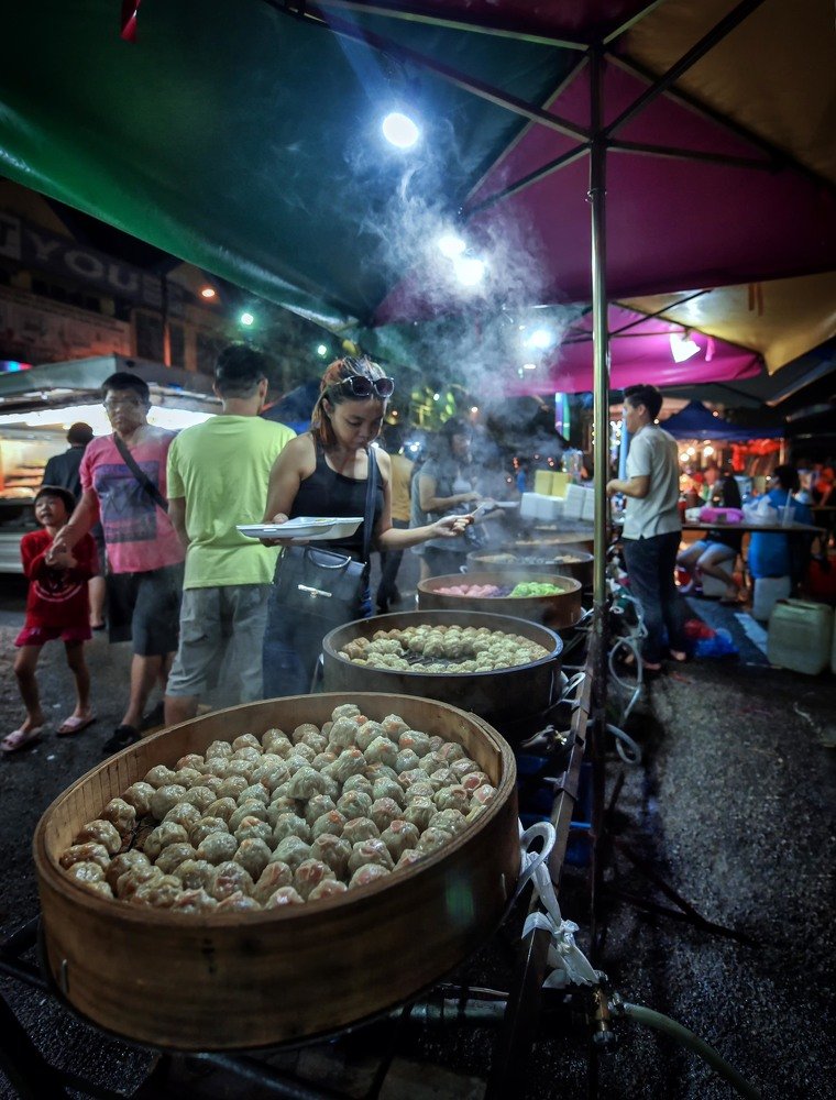 Street life in bright colors