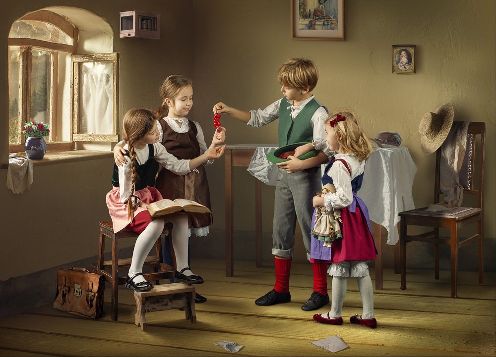 The Boy Treats Girls With Wild Berries