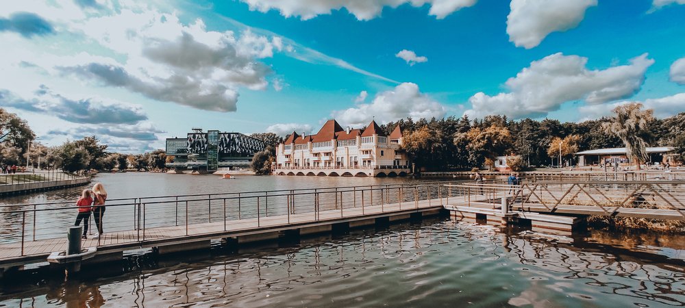 River and beautiful vie in VDNH