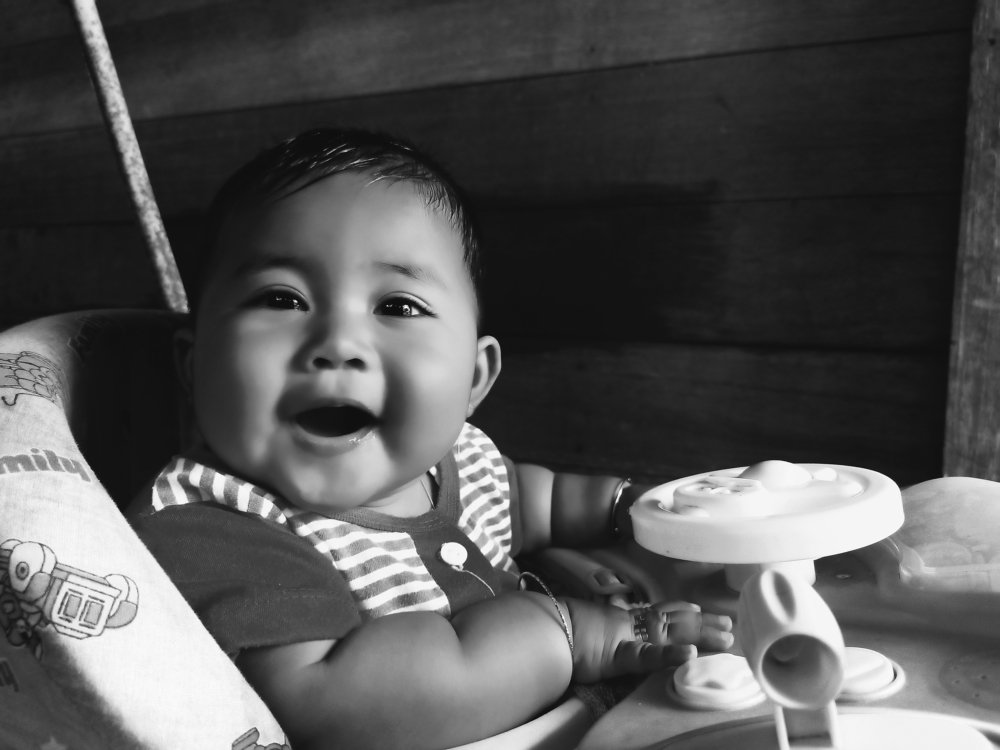 Black and white Children