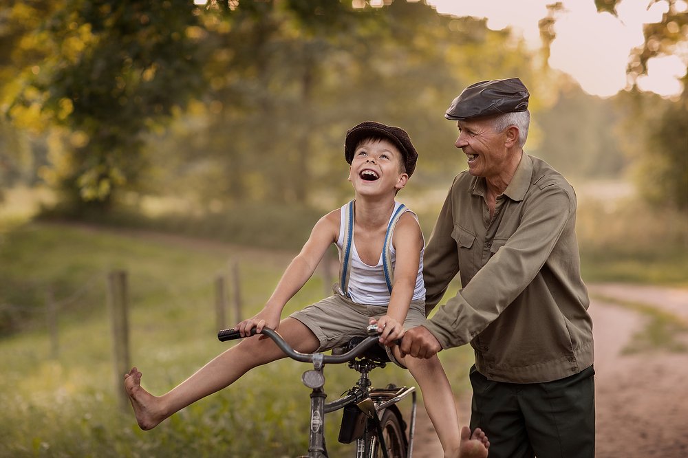 Дедушка и внук