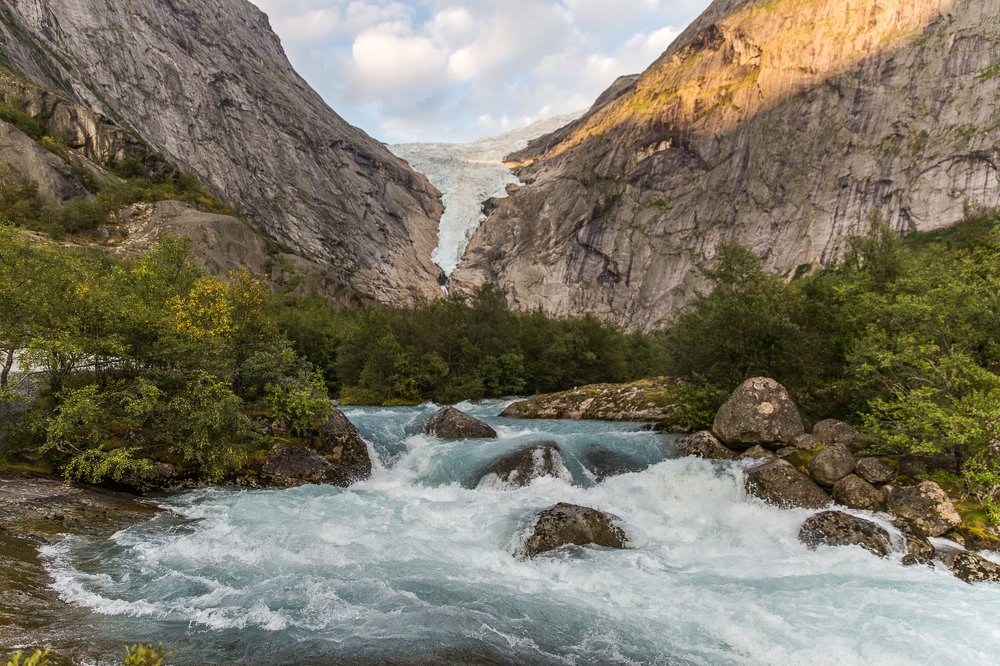 Briksdal Glacier. Norway