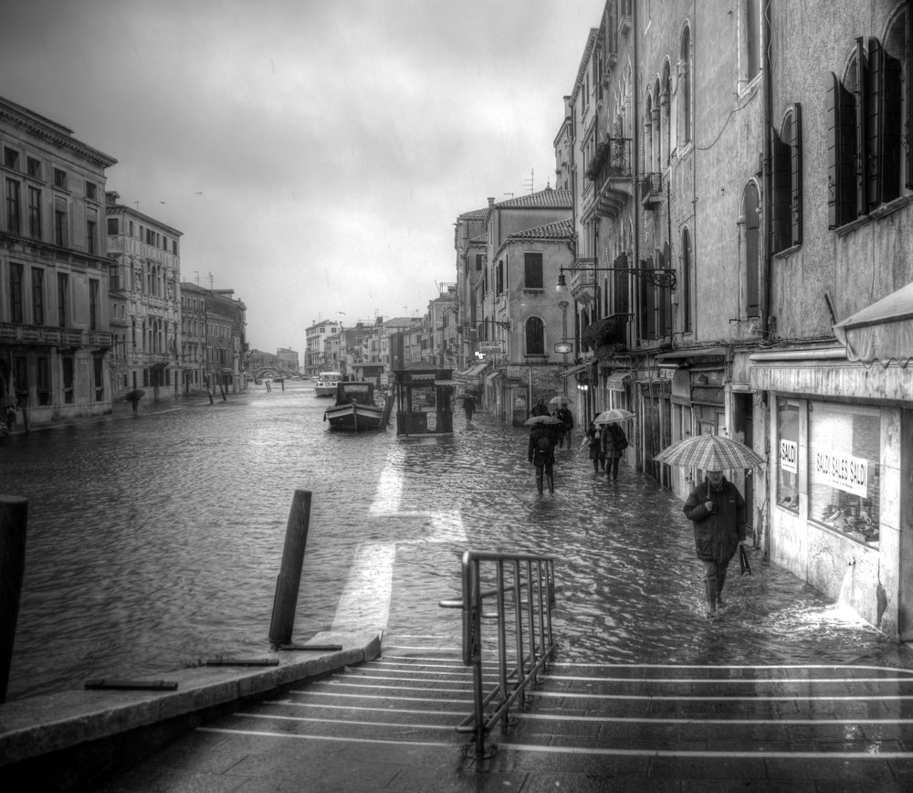 Venice rain.