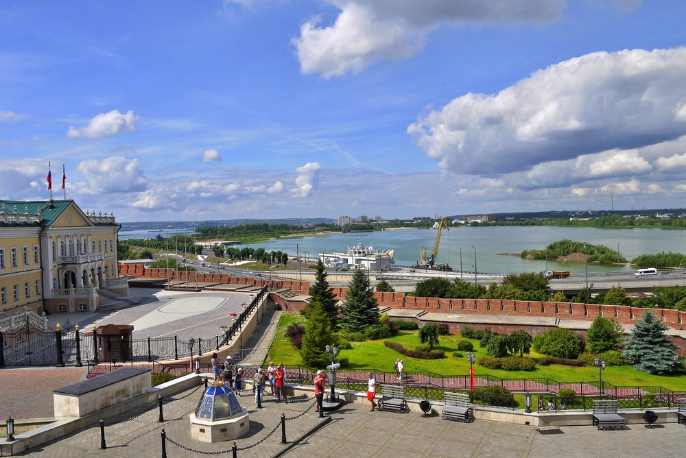 Река Казанка с Кремлёвского холма.