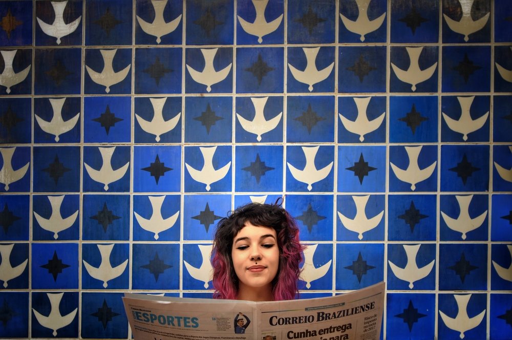 The Holy Spirit trying to print good news at the newspaper