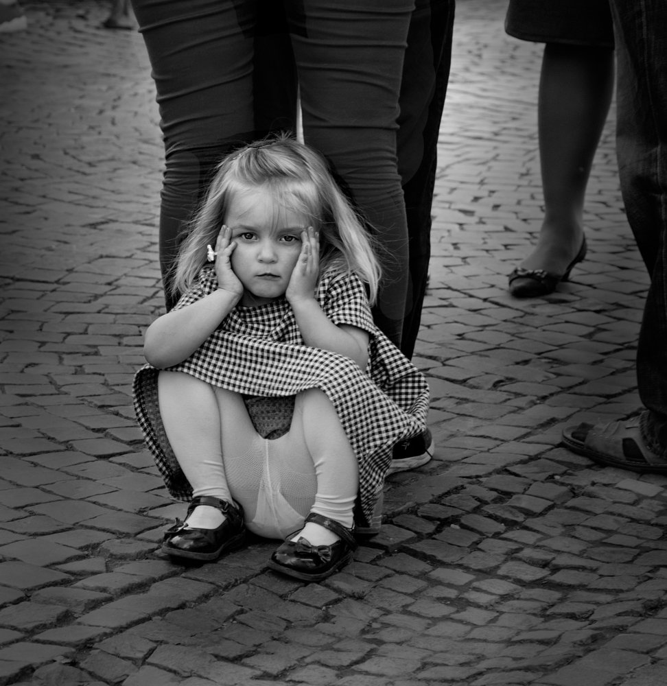 Притомилась.