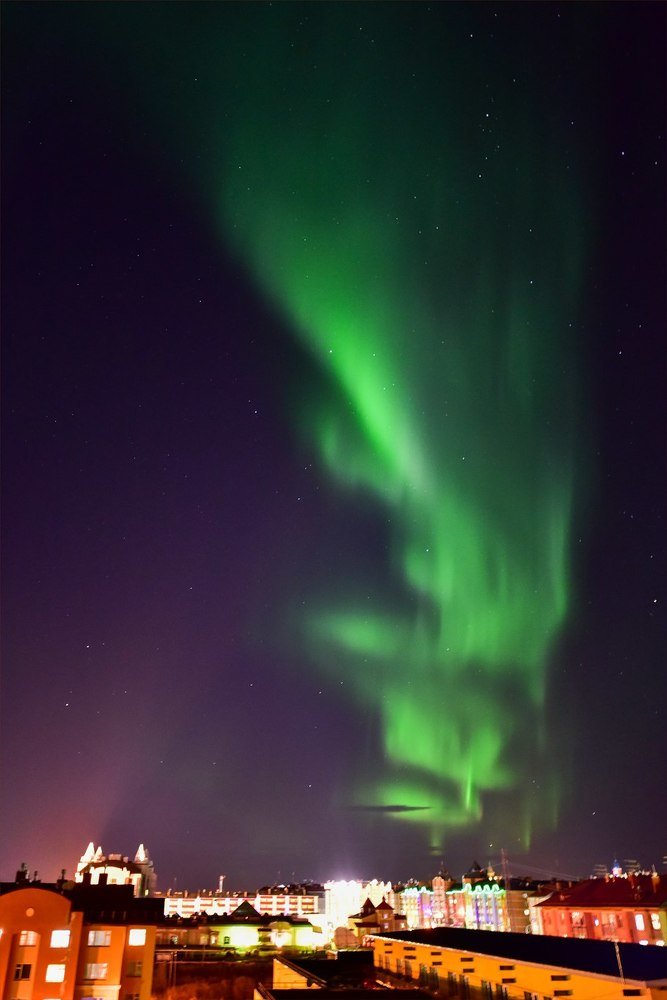 Длинный "хвост" сияния