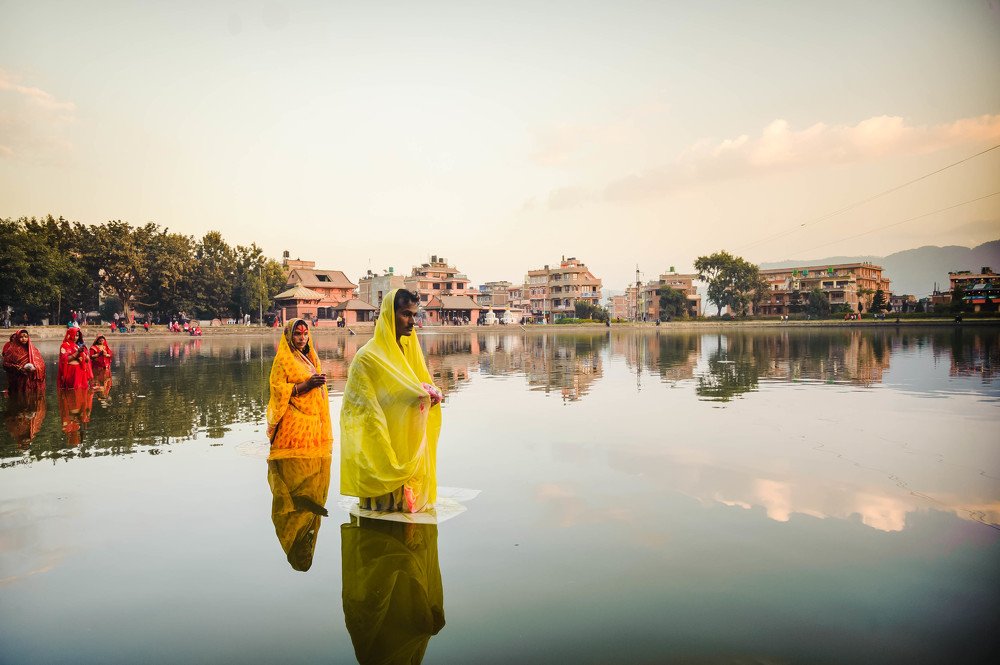 Chhath parba celebration