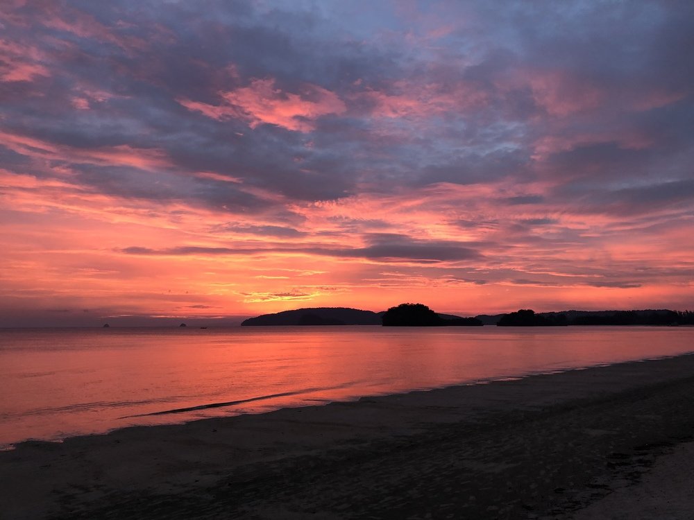 Sunset before storm. Thailand