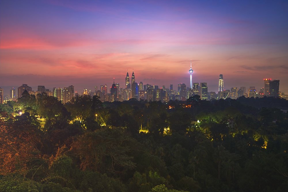 City in the morning!