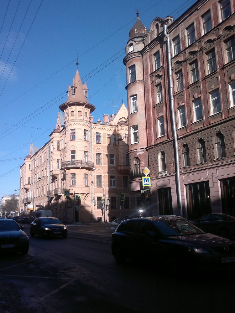 Улица Большая Зеленина в Санкт-Петербурге.