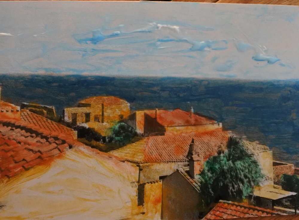 Hand colouring photography. Film Canon Af1