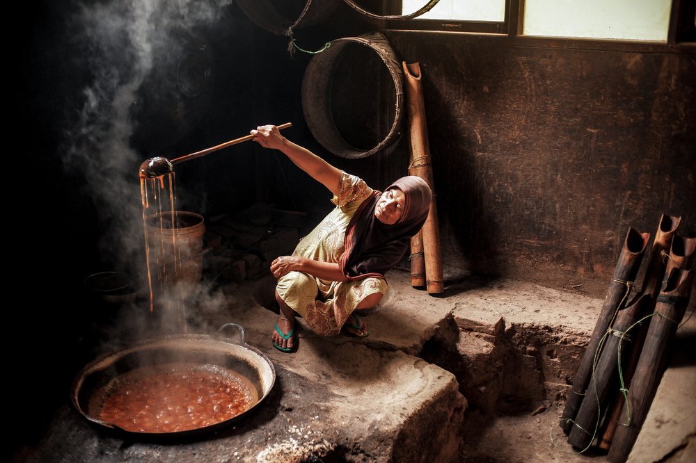 Traditional Palm Sugar Maker