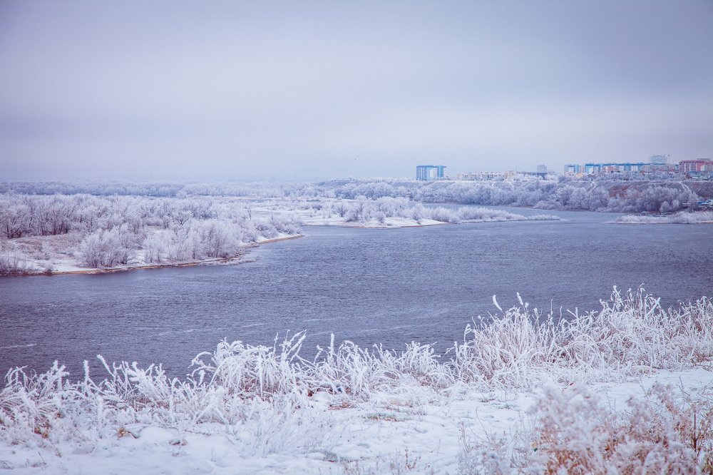 Зимний Волжский на р.Ахтуба