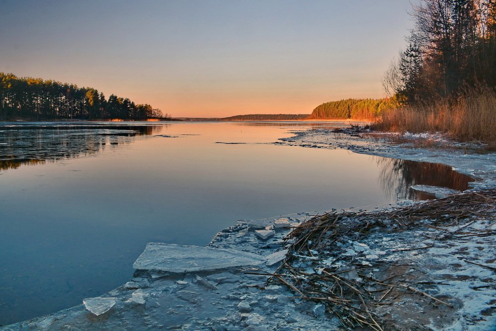 Морозный день.