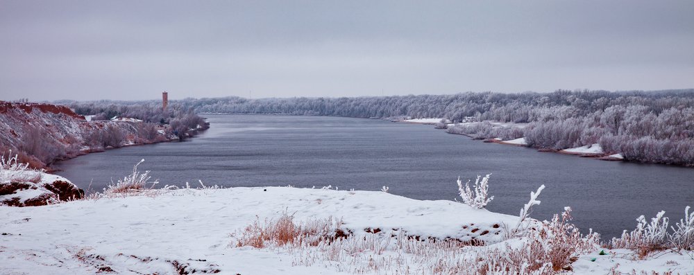 Зимние просторы Волжской поймы.