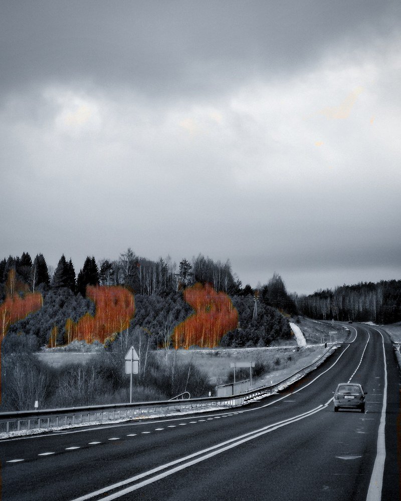 Зимняя дорога.