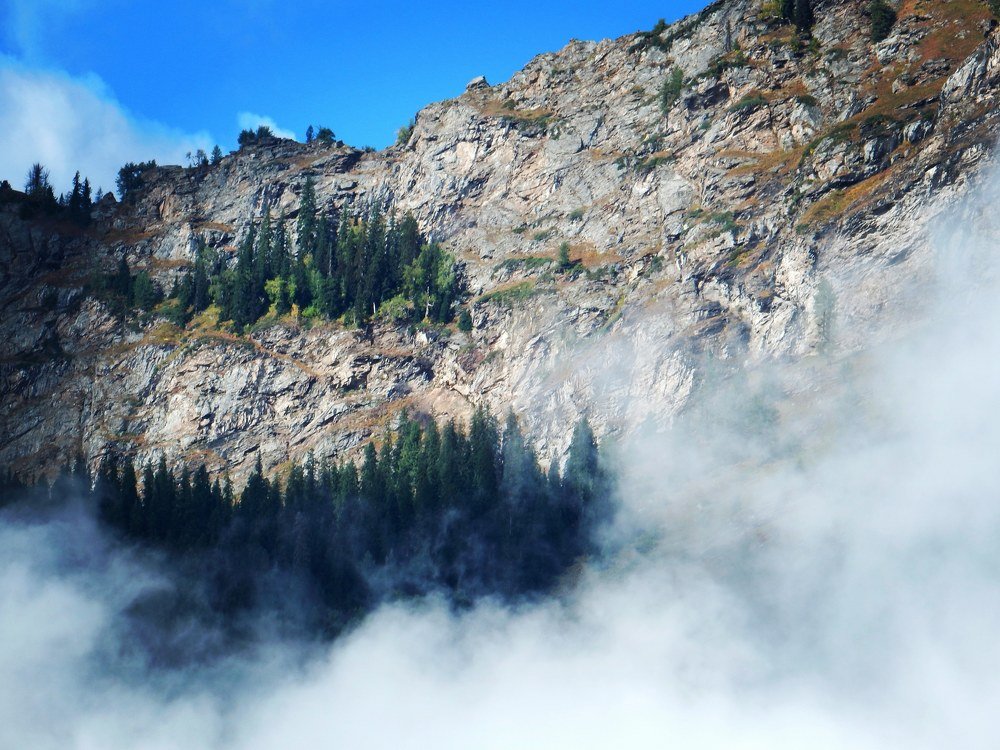 Misty mountains