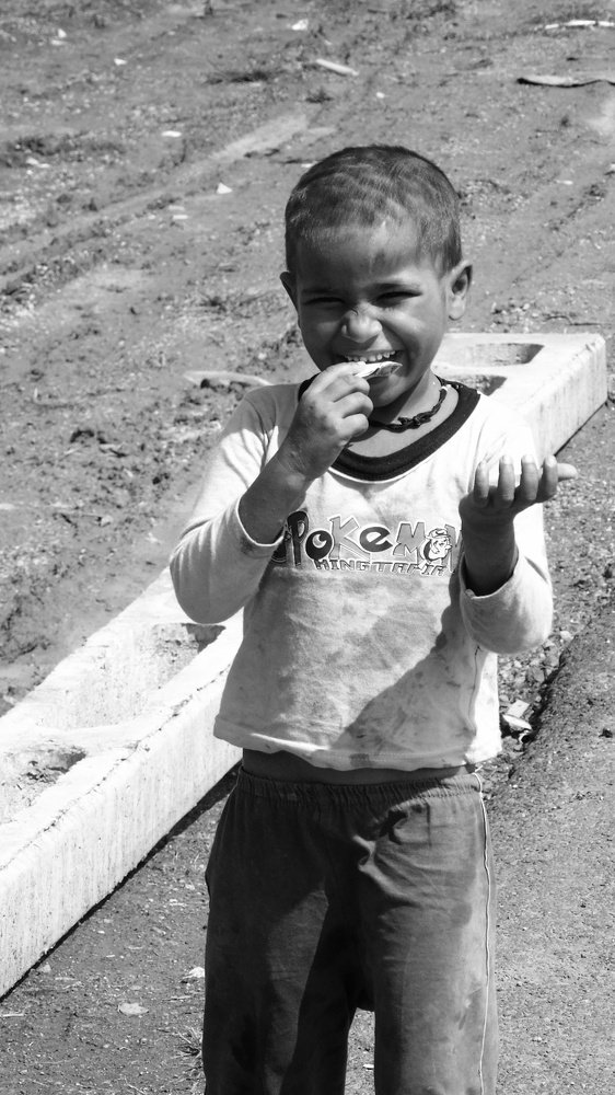 Black and White child Portrait