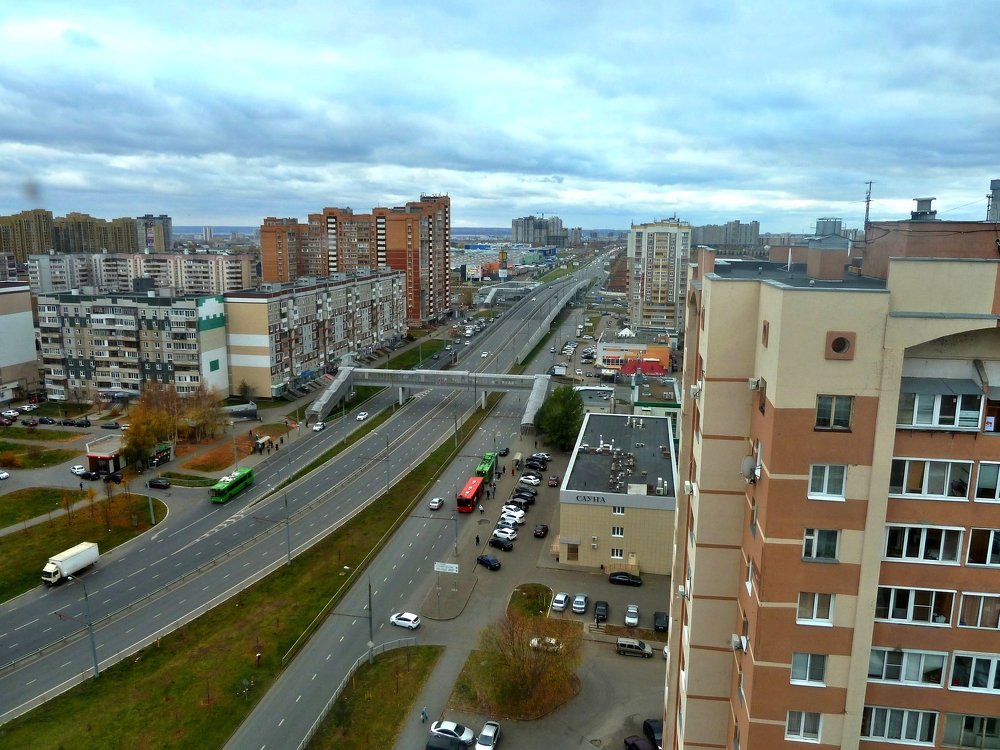 Улица Сахарова в Казани.