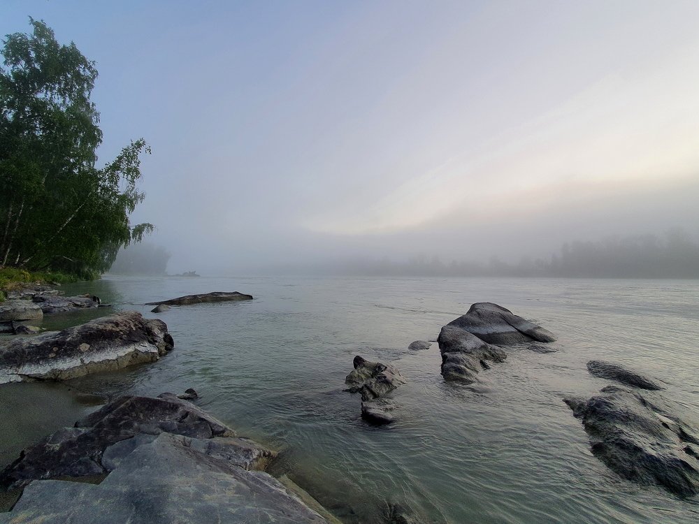 Катунь в тумане