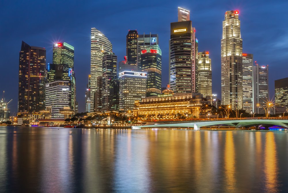 Вечерний Сингапур.
