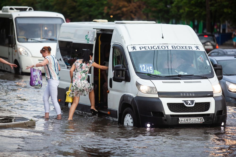 Традиционный "потоп" на Красноармейском проспекте