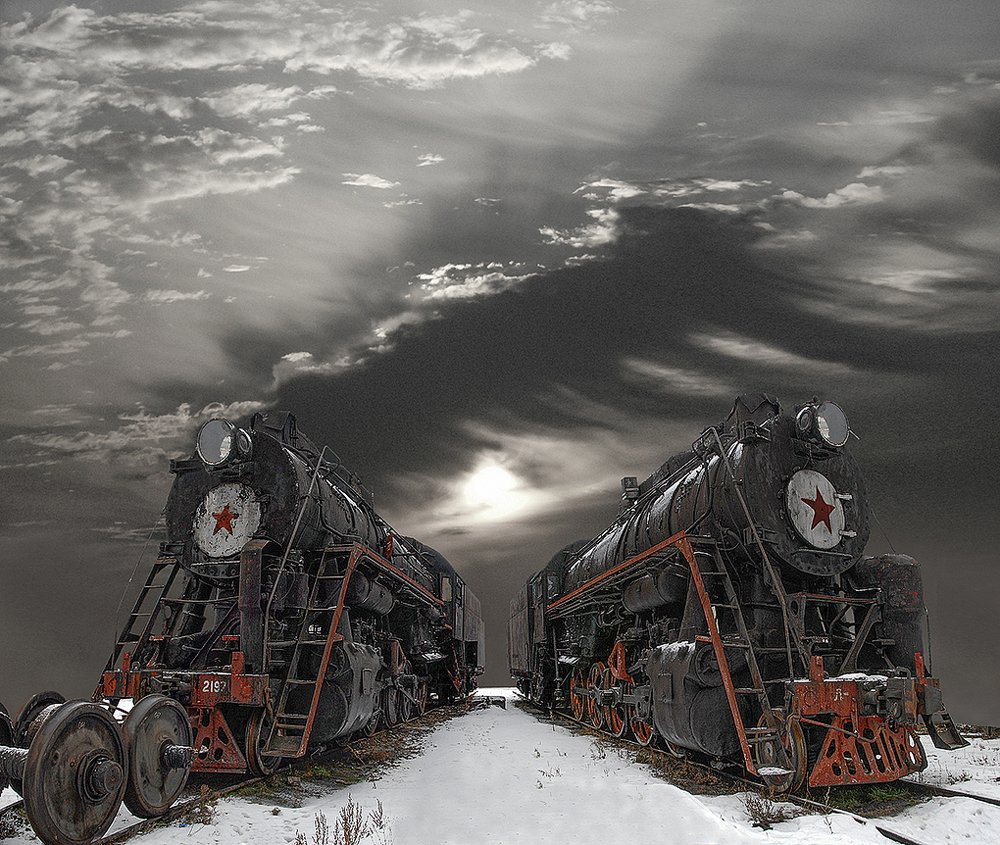 КЛАДБИЩЕ  ПАРОВОЗОВ